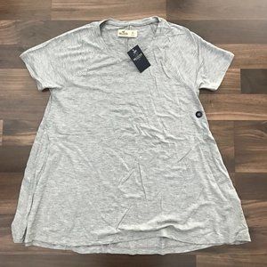NWT Hollister Gray Short Sleeve T-Shirt